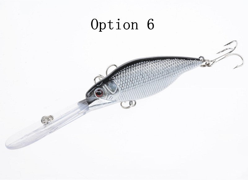 2 pcs 11cm 9.2g floating long lip minnow lure