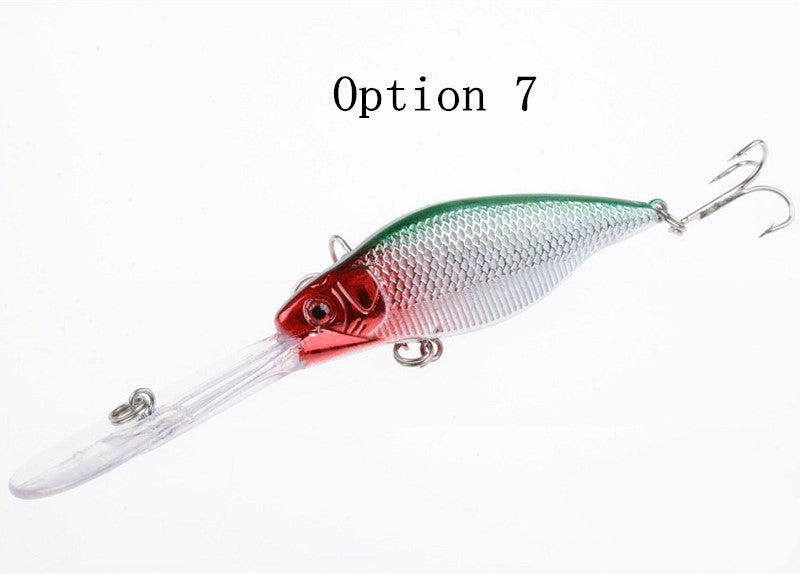 2 pcs 11cm 9.2g floating long lip minnow lure