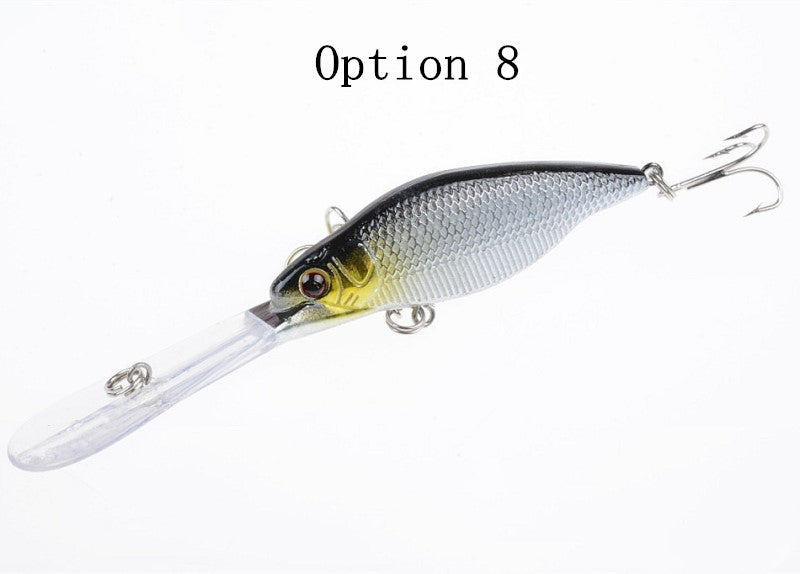 2 pcs 11cm 9.2g floating long lip minnow lure