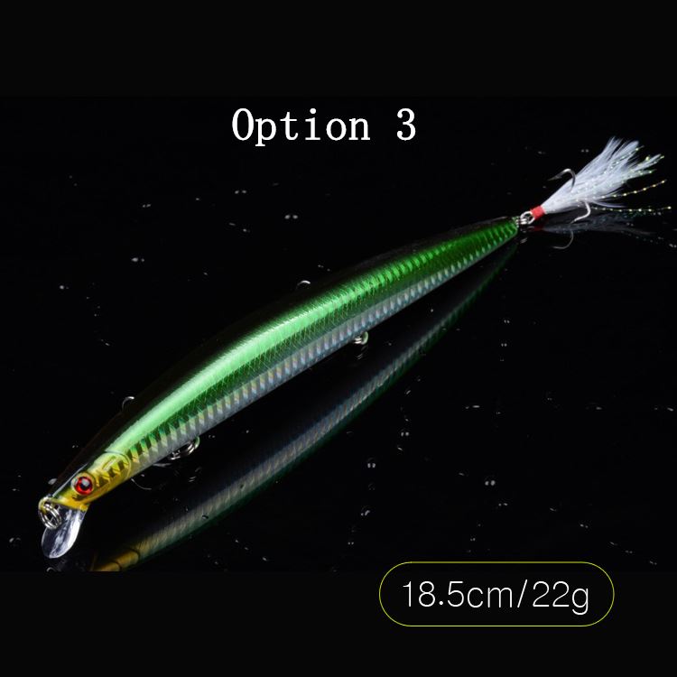 2 pcs 18.5cm 22g floating minnow lure