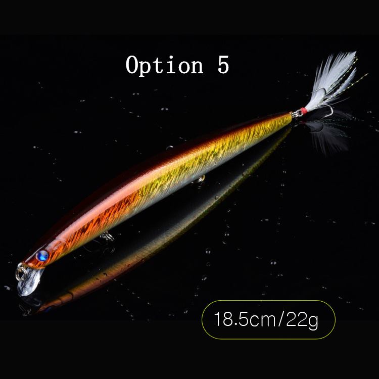 2 pcs 18.5cm 22g floating minnow lure