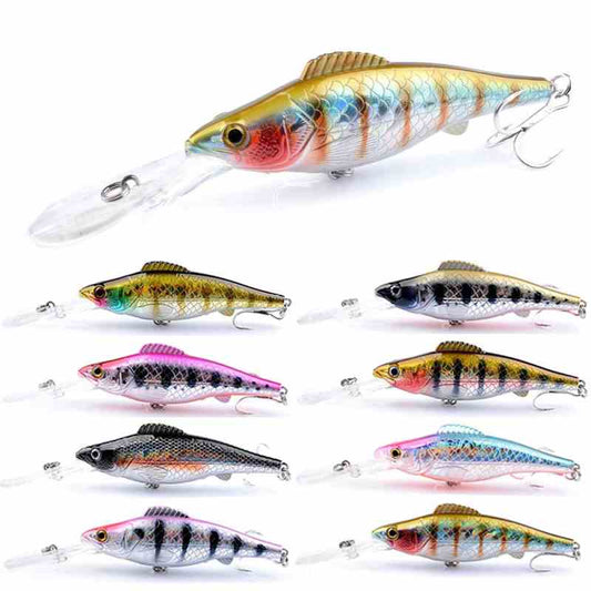 2 pcs 12.6cm 14.7g floating minnow lure