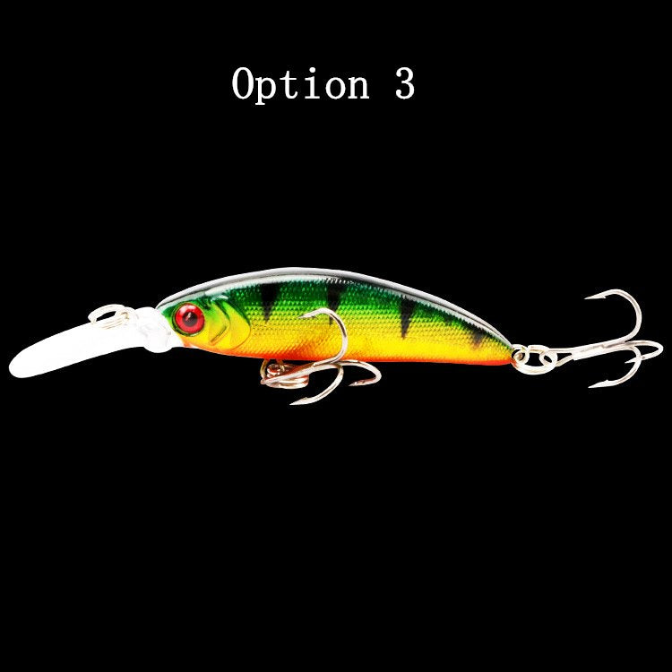 2 pcs 7.5cm 5.8g underwater minnow lure