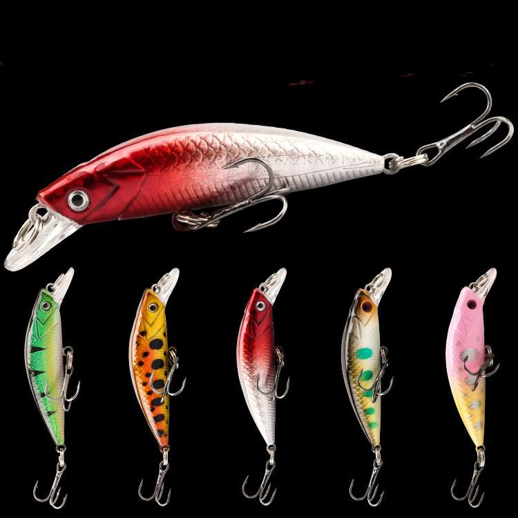 2 pcs 6cm 6.1g sinking minnow lure