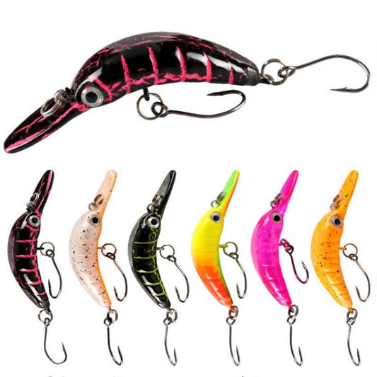 2 pcs 5.2cm 2.6g floating minnow lure