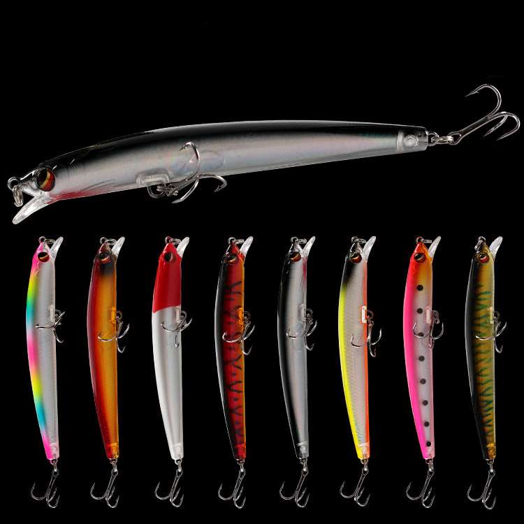 2 pcs 11.7cm 12.7g floating minnow lure