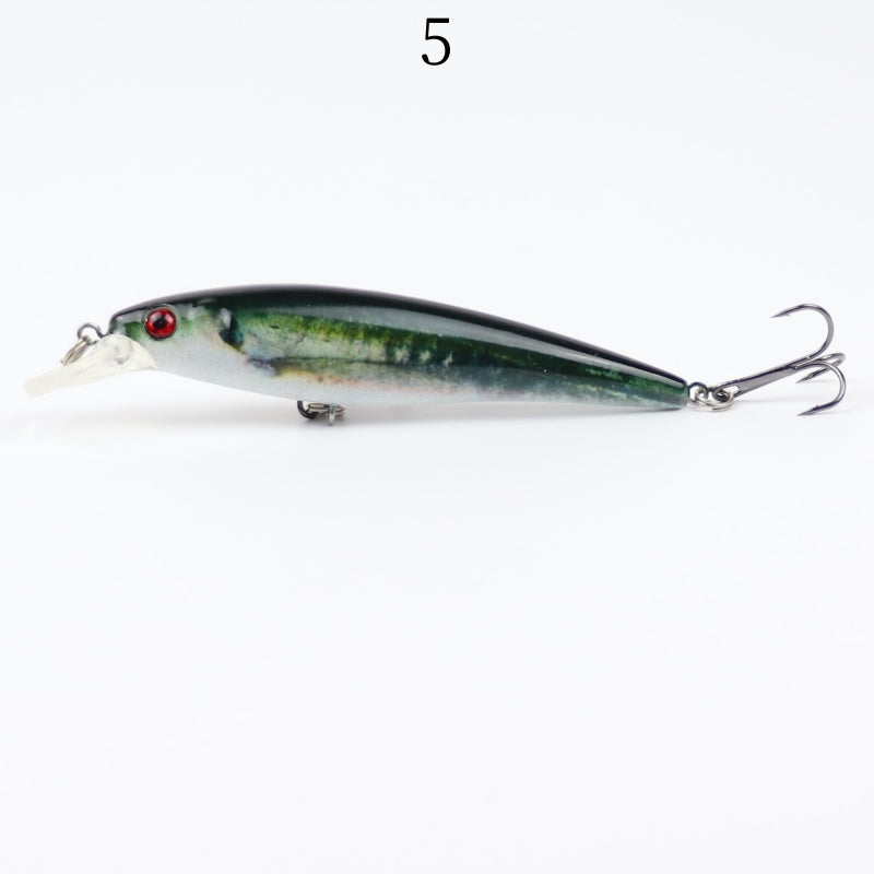 2 pcs 11cm 11.5g floating painted minnow lures