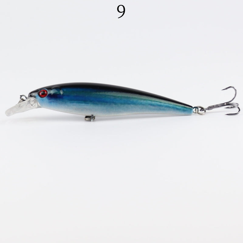 2 pcs 11cm 11.5g floating painted minnow lures