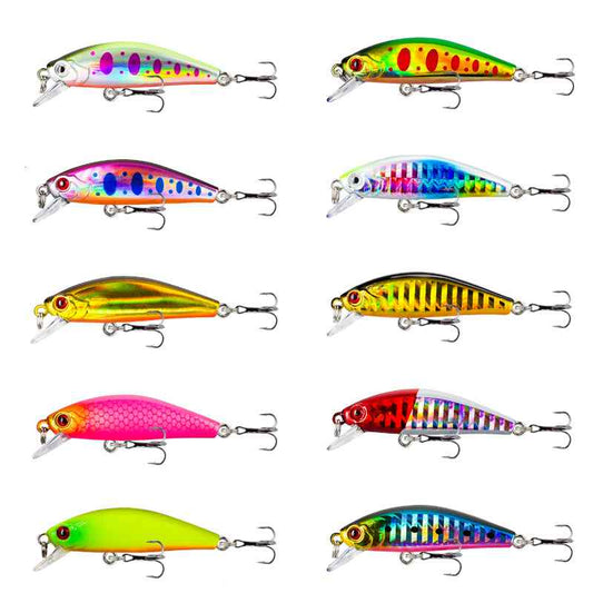 2 pcs 6.2g 5.7cm underwater minnow lure