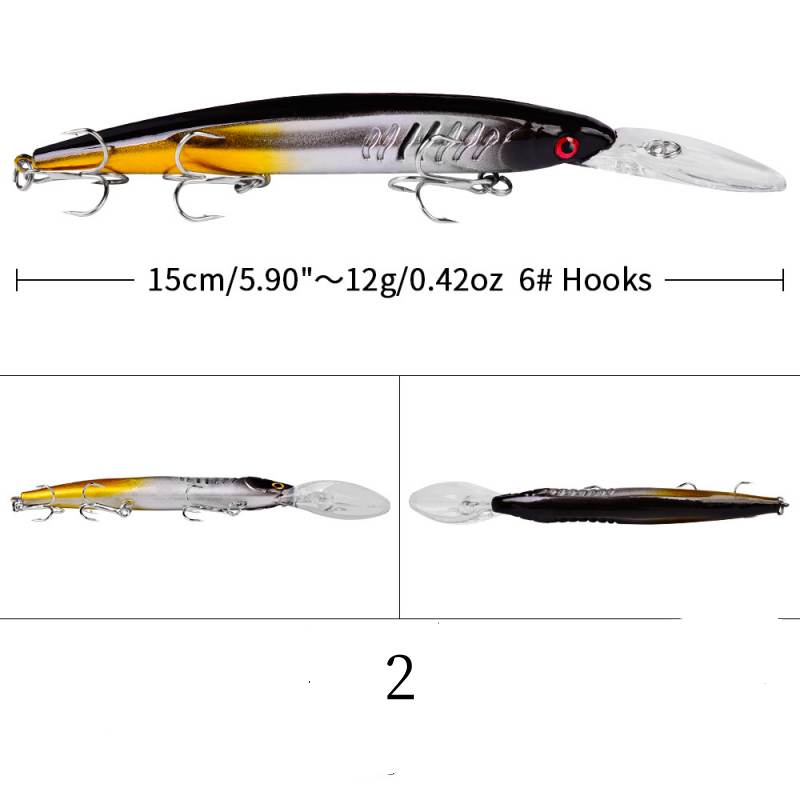 1 pc 15cm 12.5g floating minnow lure