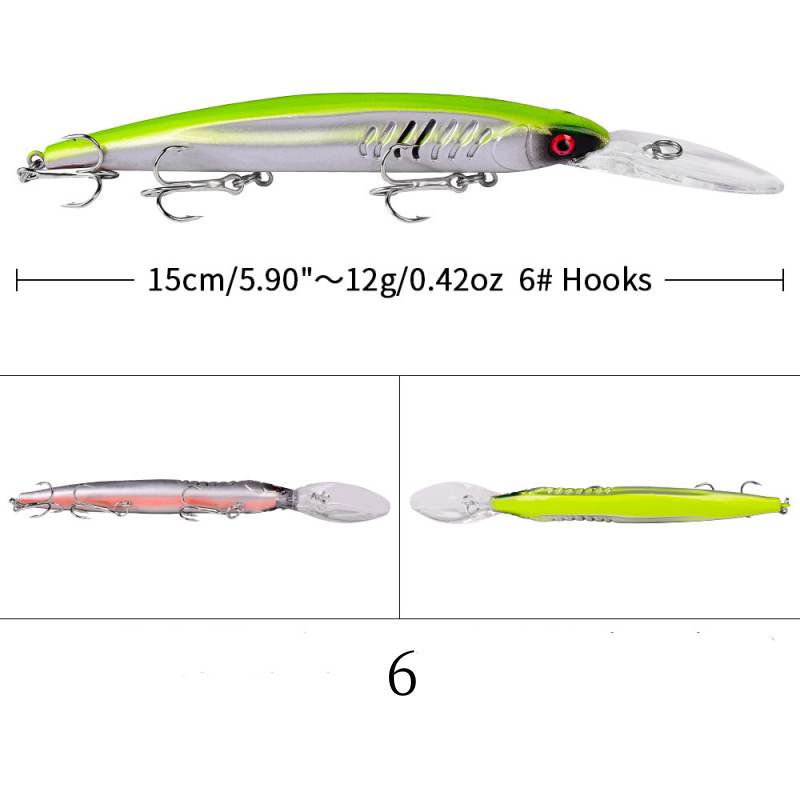 1 pc 15cm 12.5g floating minnow lure