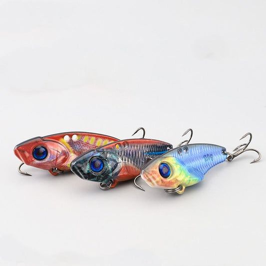 2pc 7/10/15/20g 3D printed metal vibrating blade fishing lure