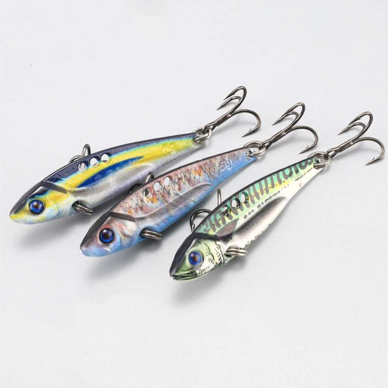 2pc 5/7/10/15g vibrating blade sinking metal fishing lure