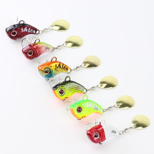 2pc 5/7/10/14/20g metal vibrating blade sinking fishing lure with spinner