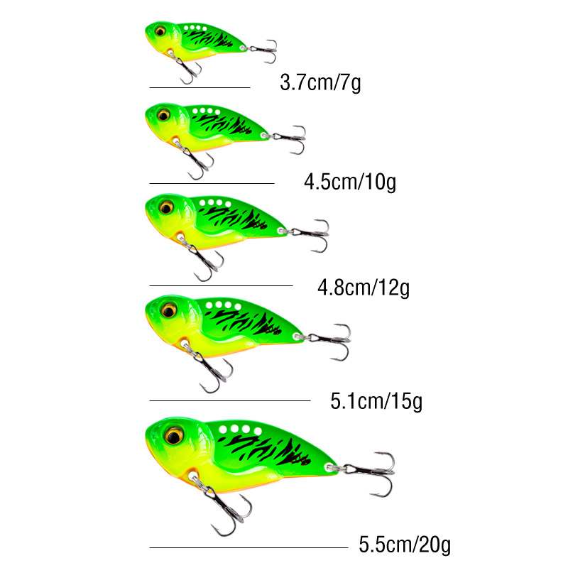 2pc 3/5/7/10/12/15/20g metal vibrating blade sinking fishing lure