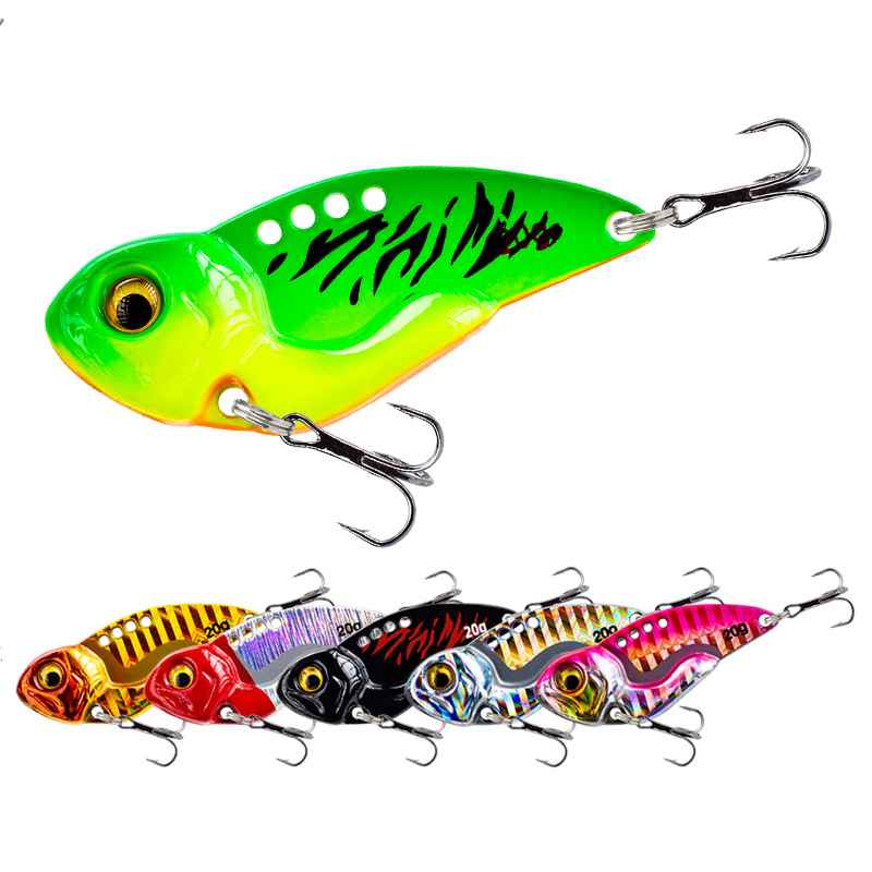 2pc 3/5/7/10/12/15/20g metal vibrating blade sinking fishing lure