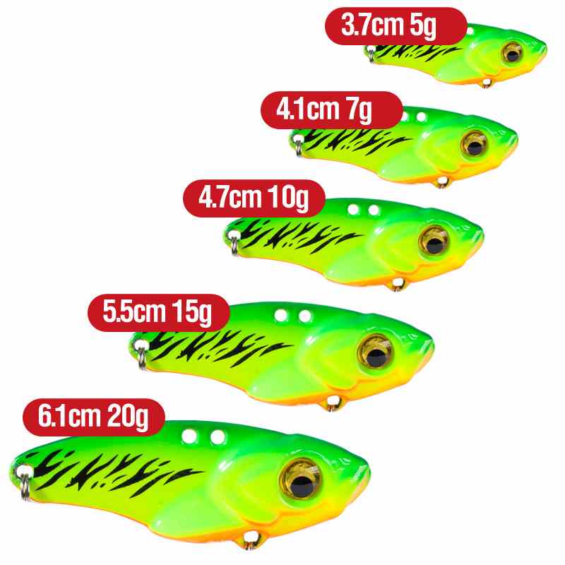 2pc 3.5/5/7/10/15/20g metal vibrating blade sinking fishing lure