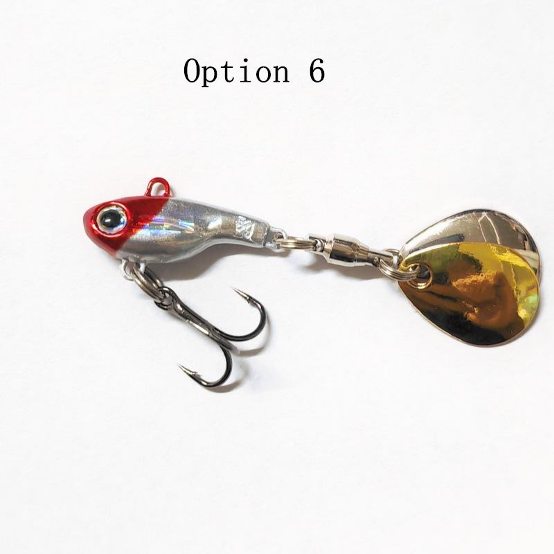 2pc 5/8/11/14/17/20g metal vibrating blade fishing lure with spinner