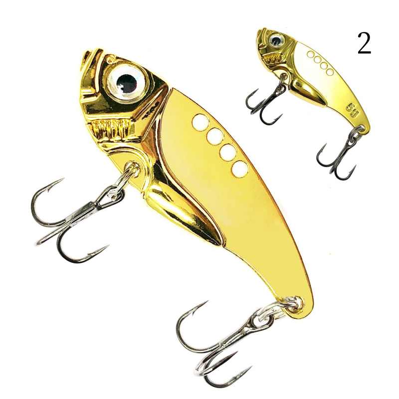 2pc 3/5/7/10/15g metal vibrating blade sinking fishing lure