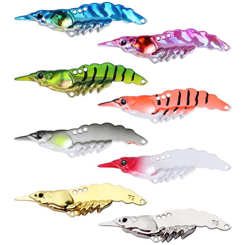 5 pc 5/7/11/14g metal Shrimp shaped VIB  fishing lure