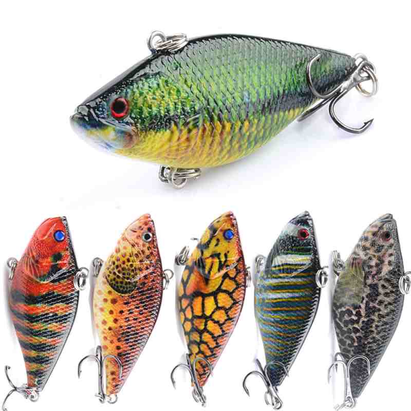 2pc 6.6cm 11.5g plastic sinking VIB lure lipless crankbait