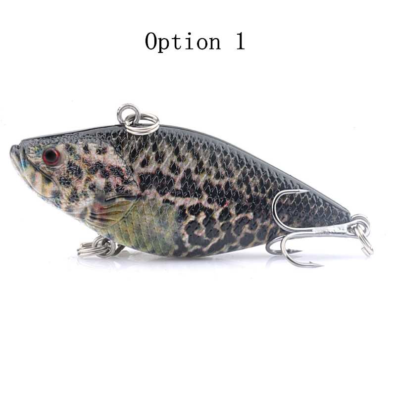 2pc 6.6cm 11.5g plastic sinking VIB lure lipless crankbait