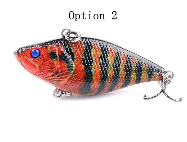 2pc 6.6cm 11.5g plastic sinking VIB lure lipless crankbait