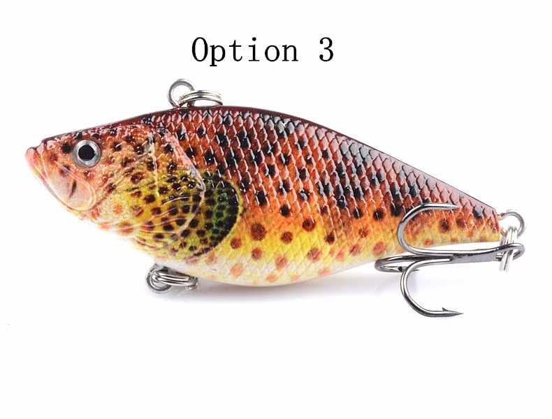 2pc 6.6cm 11.5g plastic sinking VIB lure lipless crankbait