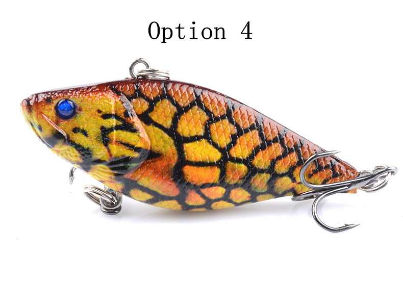 2pc 6.6cm 11.5g plastic sinking VIB lure lipless crankbait