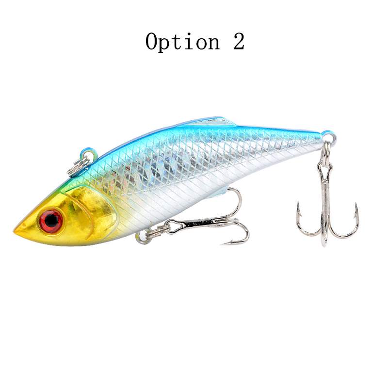 2pc 8cm 11.8g plastic sinking VIB lure lipless crankbait