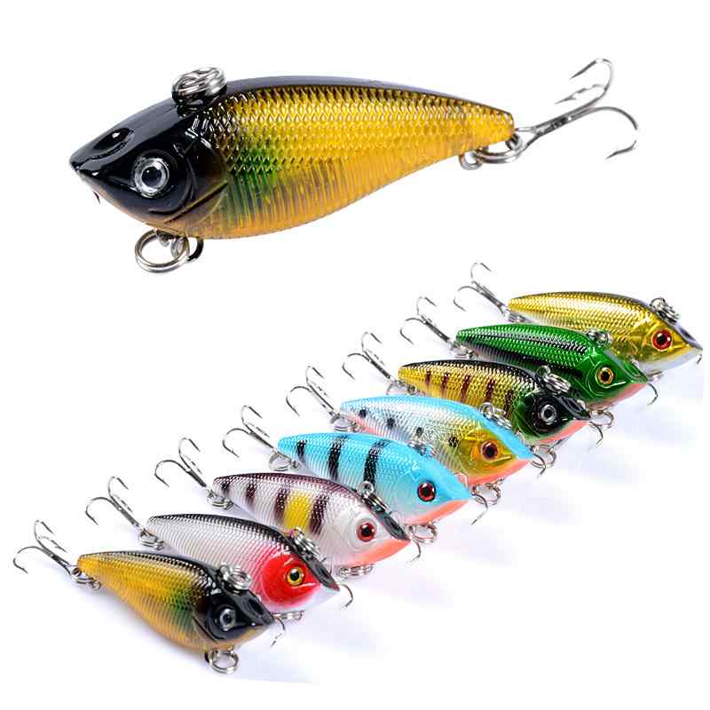 2pc 5cm 6g plastic sinking VIB lure lipless crankbait