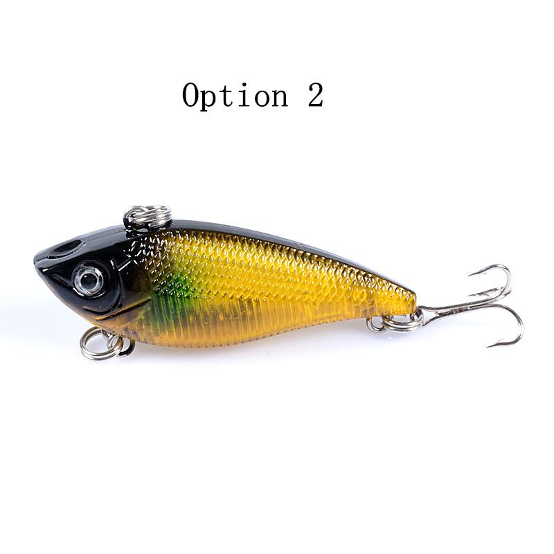 2pc 5cm 6g plastic sinking VIB lure lipless crankbait