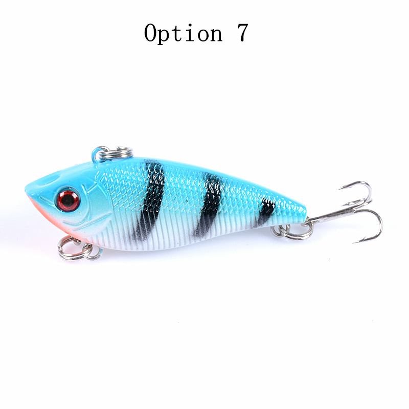 2pc 5cm 6g plastic sinking VIB lure lipless crankbait