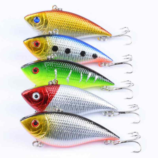 2pc 7cm 10.5g plastic sinking VIB lure lipless crankbait