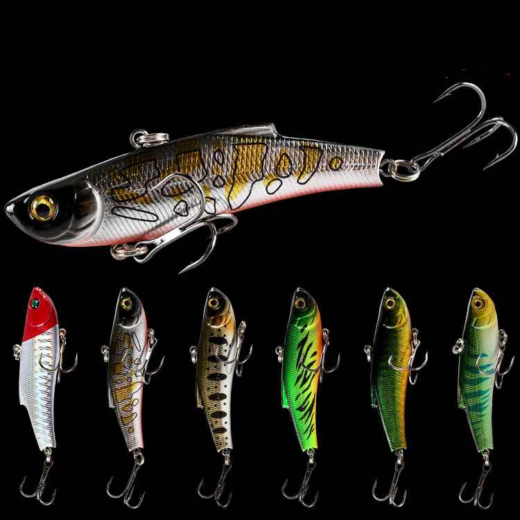 2pc 7cm 17.9g plastic sinking VIB lure lipless crankbait