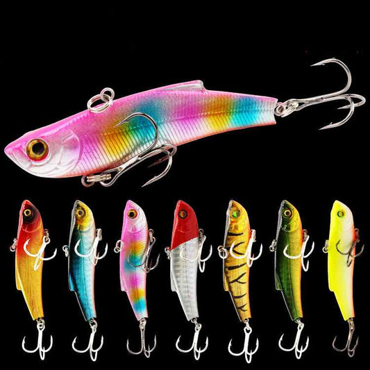 2pc 7.5cm 18g plastic sinking VIB lure lipless crankbait