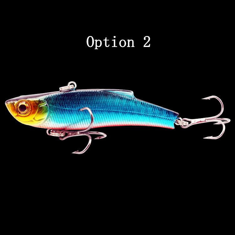 2pc 7.5cm 18g plastic sinking VIB lure lipless crankbait