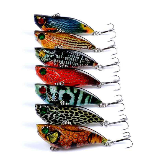 2pc 5.8cm 13.5g plastic VIB lure sinking lipless crankbait