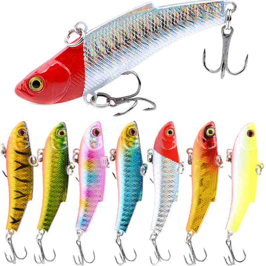 2pc 7cm 17g plastic sinking VIB lure lipless crankbait