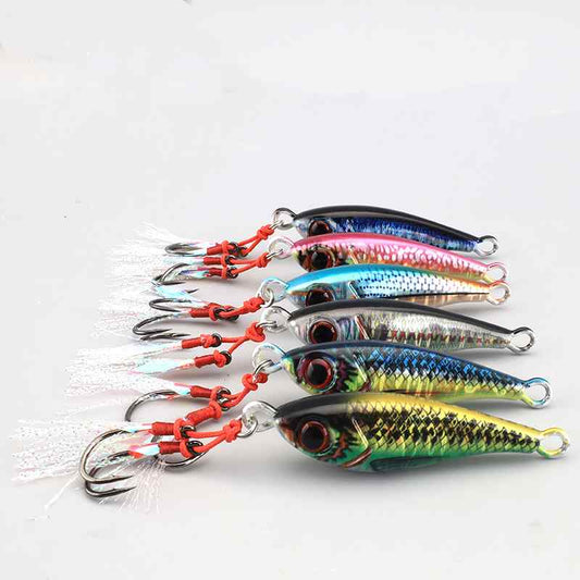 2pcs 10/15/20/30/40/60/80g metal Jig lures