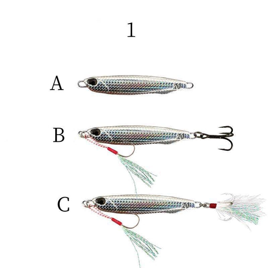 2pcs 7/10/15/20 metal Jig lure