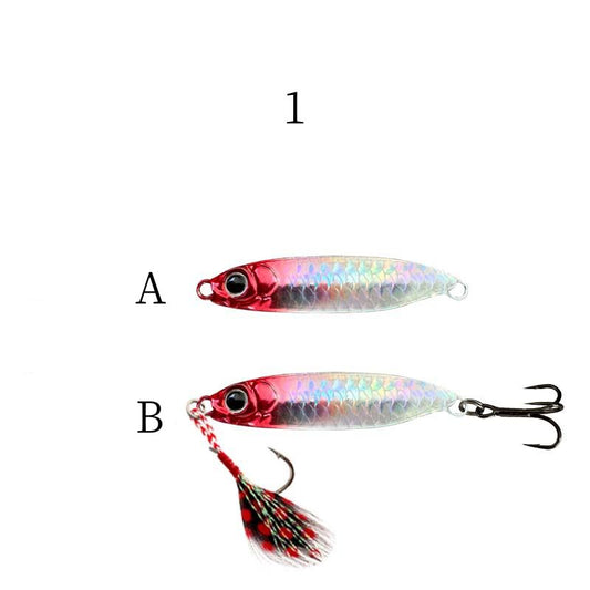 2pc 7/10/15/20/25/30/40g  Imitation fish scales metal Jig lure