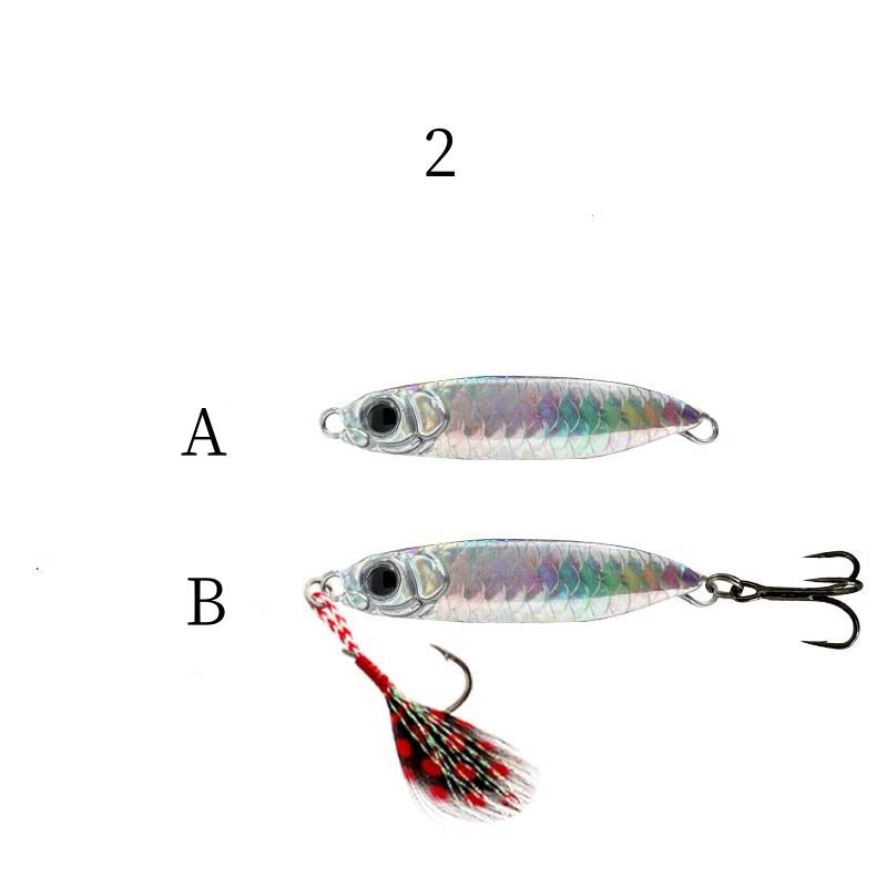 2pc 7/10/15/20/25/30/40g  Imitation fish scales metal Jig lure