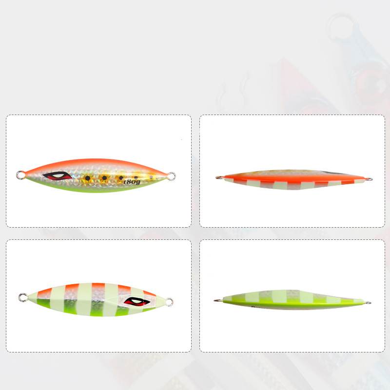 1pc 40/60/80/100/130/150/180/200/220/300/500/750/1000g luminous jig lure