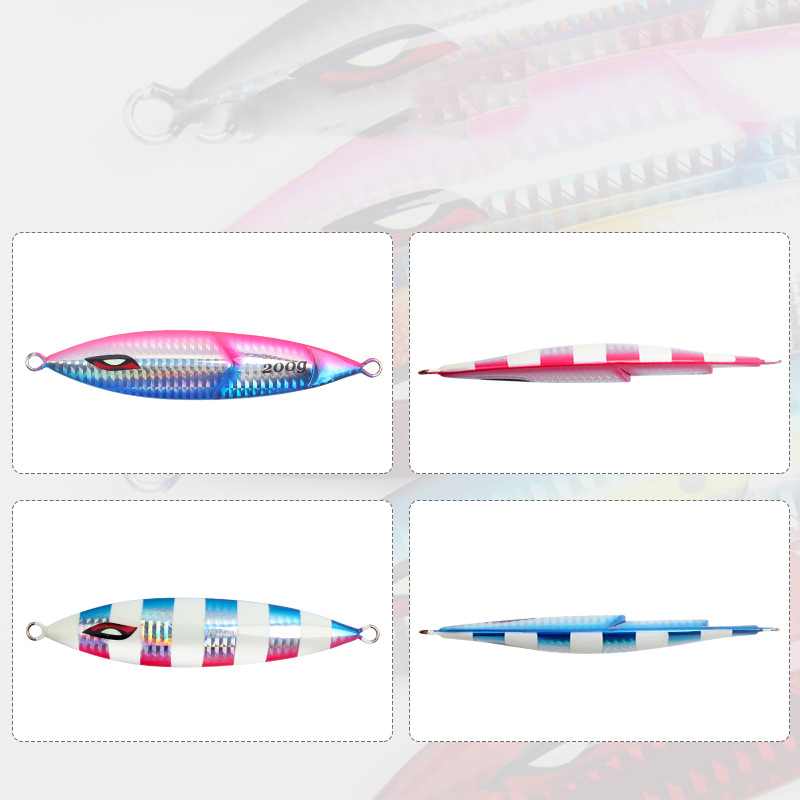 1pc 60/80/100/120/150/200/250g luminous jig lure