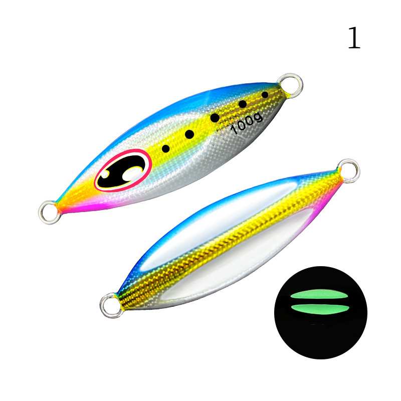 1pc 40/60/80/100/g luminous jig lure