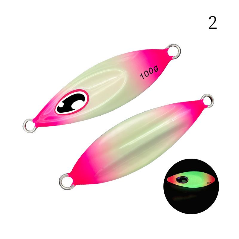 1pc 40/60/80/100/g luminous jig lure