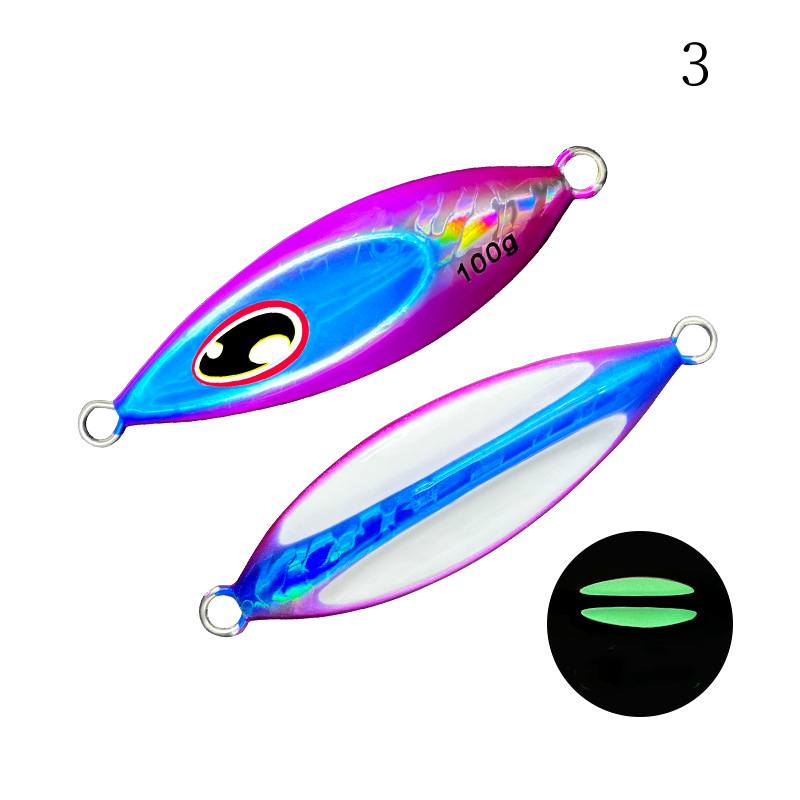 1pc 40/60/80/100/g luminous jig lure