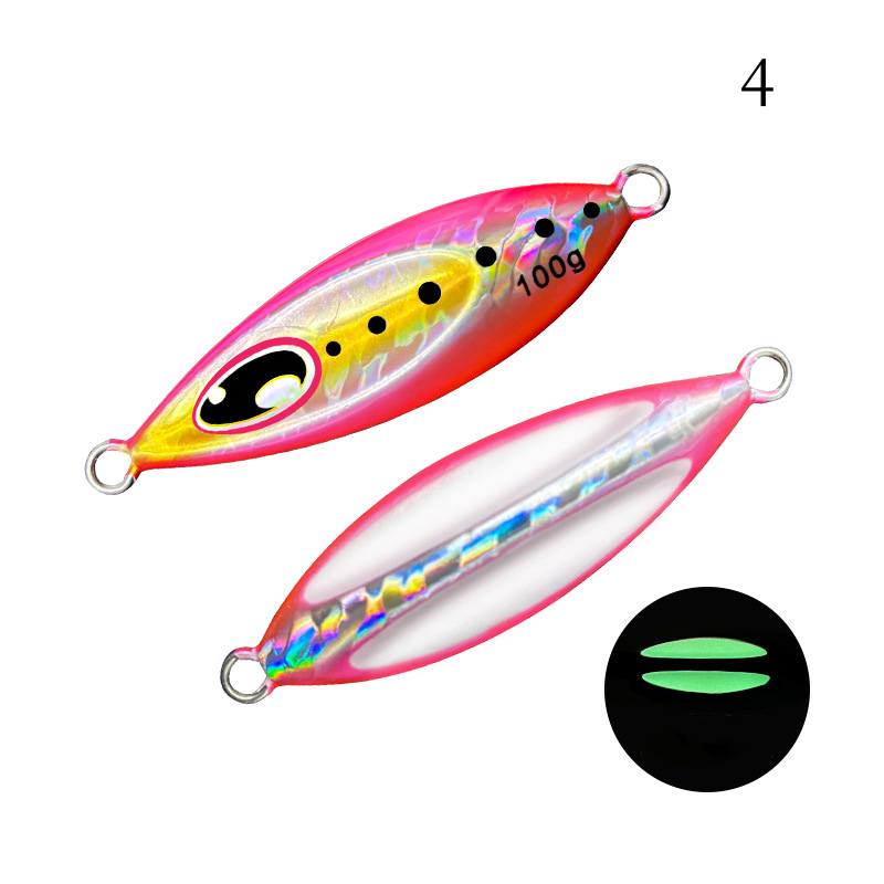 1pc 40/60/80/100/g luminous jig lure