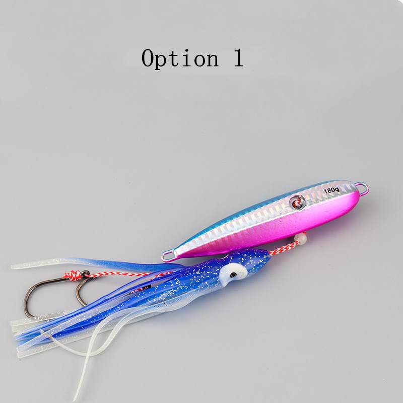 2pc 40/60/80/100/120/150/180/200g deep sea JIG metal lure